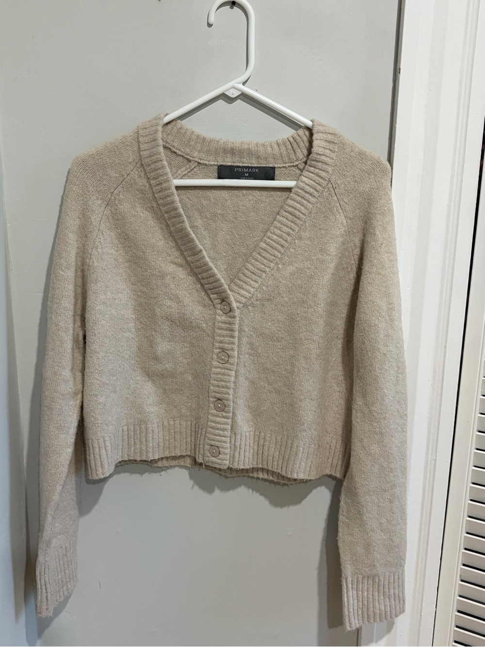 Primark Beige V-Neck Button Front Cardigan